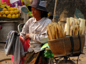 Cambodge Vendeuse sticky rice72 dpi
